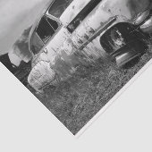 Altes klassisches Auto in einem Junkyard Decoupage Seidenpapier (Ausschnitt)