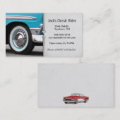 Altes klassisches Auto Visitenkarte (Vorne/Hinten)