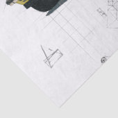 Altes klassisches BMW Auto Dekoupage Seidenpapier (Detail)