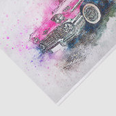 Altes klassisches Chevrolet Car Aquarell Decoupage Seidenpapier (Ausschnitt)