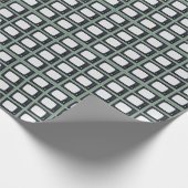 Altes klassisches TV-Muster im Fernsehen Geschenkpapier (Ecke)