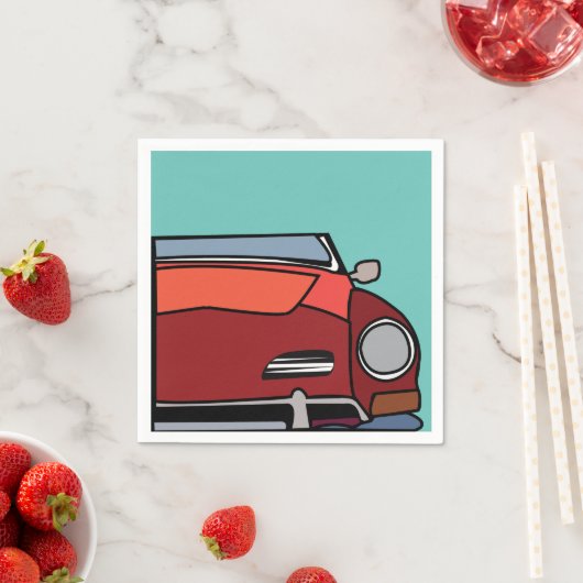 Altes klassisches Vintage Auto Geburtstag Serviette (Beispiel)