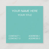 Altes klassisches Vintage-Auto Quadratische Visitenkarte (Rückseite)