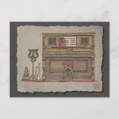 Altes Klavier Postkarte (Vorderseite)