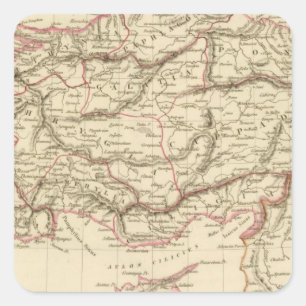 Altes Kleinasien Quadratischer Aufkleber