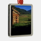 Altes Klotzgehöft nahe Park City, Utah. (P.R.) Silbernes Ornament (Rechts)