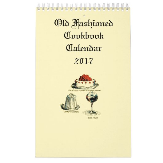 Altes Kochbuch Kalender (Titelbild)