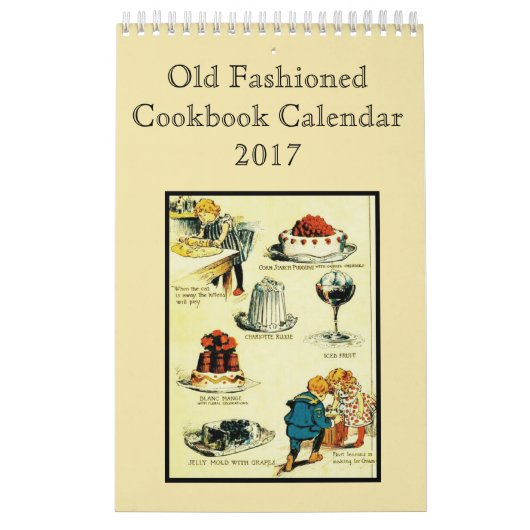Altes Kochbuch Kalender (Titelbild)