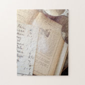 Altes Kochbuch und Rezepte Puzzle (Vertikal)