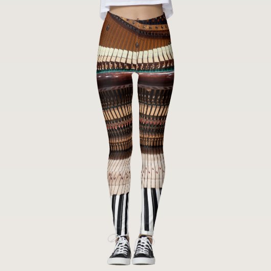 Altes Konzertpiano Foto Leggings (Vorderseite)