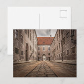 Altes Kopfsteinpflaster-Gebäude in München Postkarte (Vorne/Hinten)