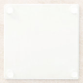 Altes Kraftpapier: texturierter Hintergrund Glasuntersetzer (Rückseite)