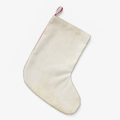 Altes Kraftpapier: texturierter Hintergrund Kleiner Weihnachtsstrumpf (Vorderansicht (hängend))