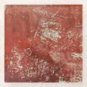 Altes Kupfer: Lebhafte Metallstruktur. Glasuntersetzer (Vorderseite)