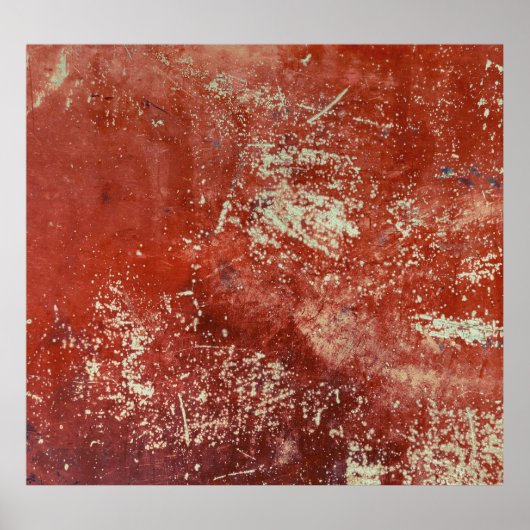 Altes Kupfer: Lebhafte Metallstruktur. Poster (Vorne)