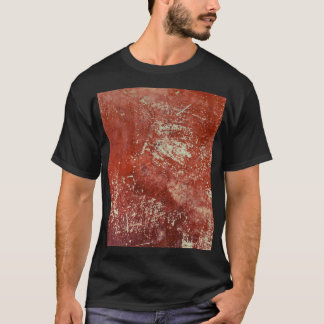 Altes Kupfer: Lebhafte Metallstruktur. T-Shirt