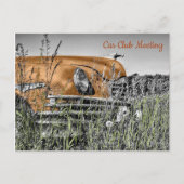 Altes Kupferauto in einer Feldpostkarte abgebroche Postkarte (Vorderseite)