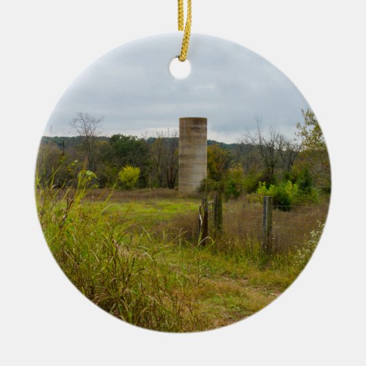 Altes Land Silo Landschaft Keramikornament (Vorne)