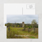 Altes Land Silo Landschaft Postkarte (Vorne/Hinten)