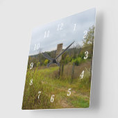 Altes Land Silo Landschaftswall Uhr (Winkel)