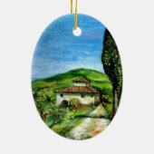 ALTES LANDHAUS IN DER Toskana Keramikornament (Hinten)