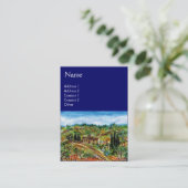 ALTES LANDHAUS IN DER Toskana Visitenkarte (Stehend Vorderseite)