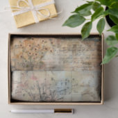 ALTES LANDWIRTSCHAFTSHAUS IM HERBST DECOUPAY SEIDENPAPIER (Geschenk)