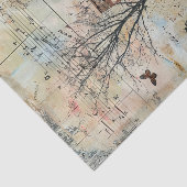 ALTES LANDWIRTSCHAFTSHAUS IM HERBST DECOUPAY SEIDENPAPIER (Ausschnitt)