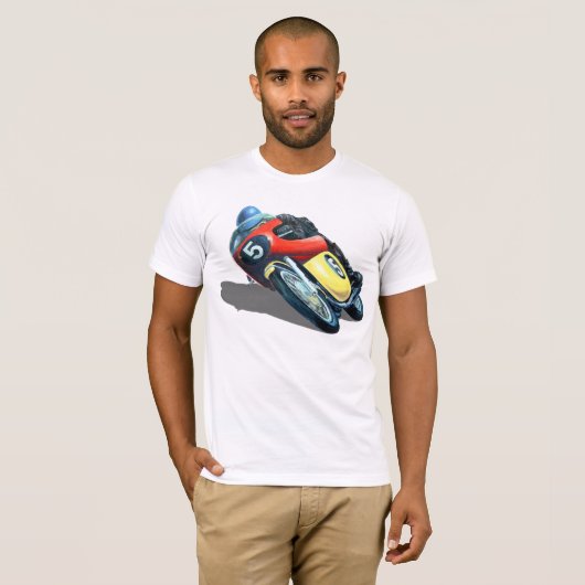 ALTES LAUFENDES MOTORRAD T-Shirt (Vorne ganz)