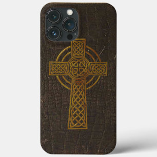 Altes Leder-Druck-Kreuz Case-Mate iPhone Hülle