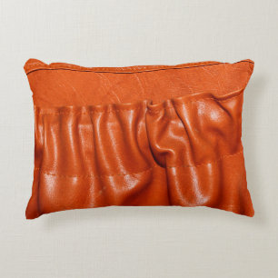 Altes Leder Vintage Kindersitz Details. Blau, verg Dekokissen