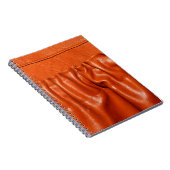 Altes Leder Vintage Kindersitz Details. Blau, verg Notizblock (Rechte Seite)