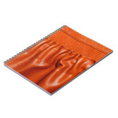 Altes Leder Vintage Kindersitz Details. Blau, verg Notizblock (Linke Seite)