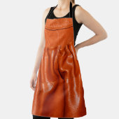 Altes Leder Vintage Kindersitz Details. Blau, verg Schürze (InSitu)