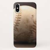 Altes Lederbaseball mit Stitching Case-Mate iPhone Hülle (Rückseite)