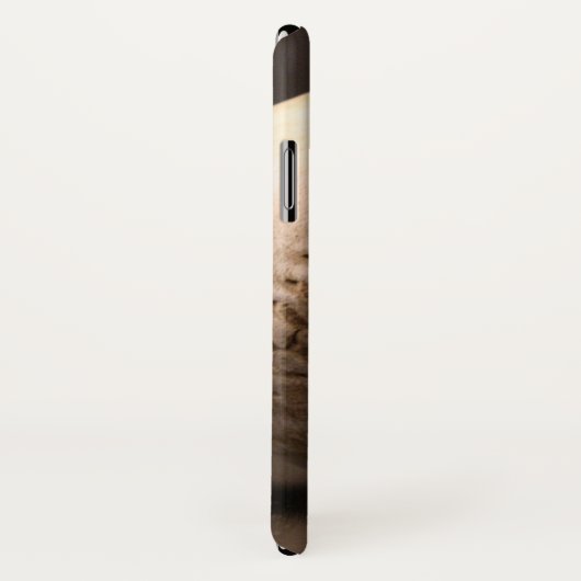 Altes Lederbaseball mit Stitching Case-Mate iPhone Hülle (Hinten/Rechts)