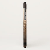 Altes Lederbaseball mit Stitching Case-Mate iPhone Hülle (Hinten/Links)