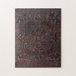 Altes Lederbuch fällt herunter Puzzle