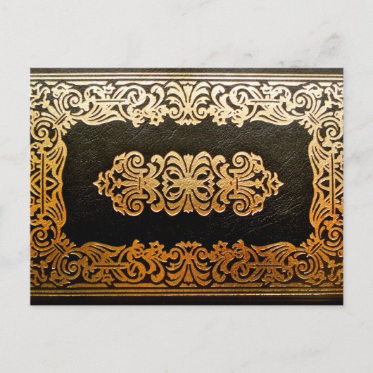 Altes Lederbuch Postkarte (Vorderseite)