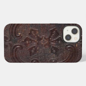 Altes Ledermappe iPhone Hülle (Rückseite (Horizontal))