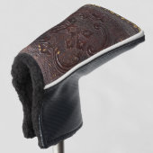 Altes Ledernes Buch des Falln Golf Headcover (3/4 Vorderseite)