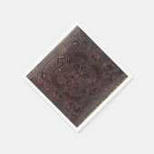 Altes Ledernes Buch des Falln Serviette (Ecke)