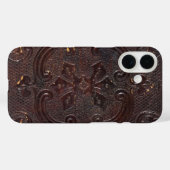Altes Ledernes Buch Falln Case-Mate iPhone Hülle (Rückseite (Horizontal))