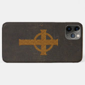 Altes ledernes Druck-Kreuz Case-Mate iPhone Hülle (Rückseite (Horizontal))