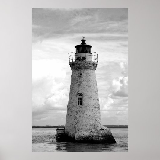 altes Leuchtturmposter Poster (Vorne)