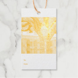 Altes Licht vor einem Baum Geschenkanhänger