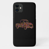 Altes Lieferwagen LKW Blume Muster Case-Mate iPhone Hülle (Rückseite)