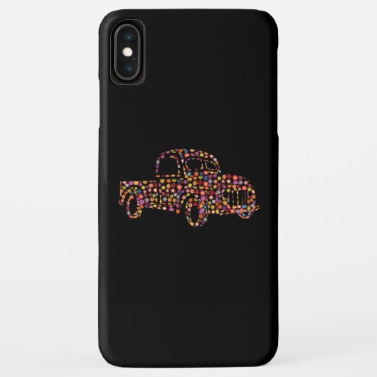 Altes Lieferwagen LKW Blume Muster Case-Mate iPhone Hülle (Rückseite)