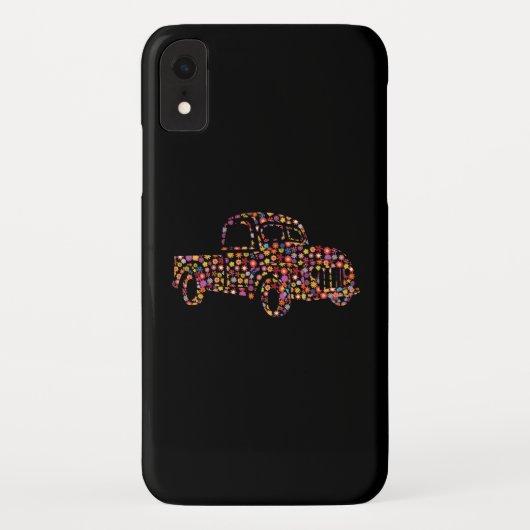 Altes Lieferwagen LKW Blume Muster Case-Mate iPhone Hülle (Rückseite)