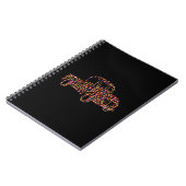 Altes Lieferwagen LKW Blume Muster Notizblock (Linke Seite)